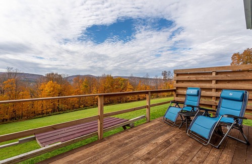 Preston-Potter Hollow Cabin | Off-Grid Glamp with Mountain Views, Indoor Hot Tub, Elevated Deck, Heat & Wi-Fi