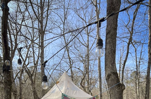 Mentone RV Rental | Off Grid Luxury Bell Tent Camping