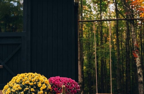 Bovina Center House | Off-Grid Tiny Cabin with Cozy Vintage Charm