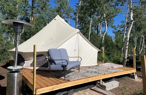 Glenwood Springs RV Rental | Off-Grid Yurt in White River National Forest Pet-Friendly!