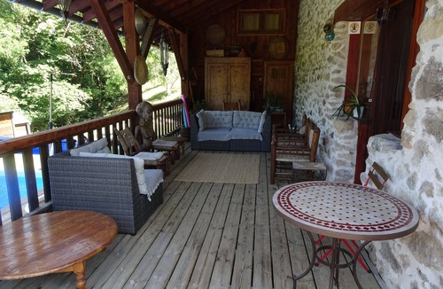 Theys House | Old barn renovated with taste open view with large land and pool