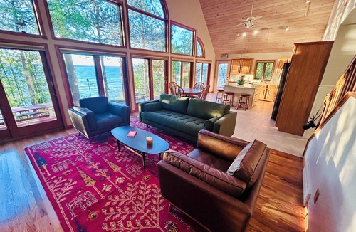 Traverse City House | Old Mission Peninsula Private Sandy Beachfront Home