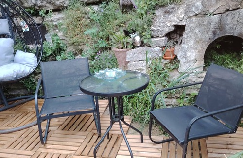 Montjoux House | Old rafter house, exposed stonework 2 bedrooms Sleeps up to 6 people