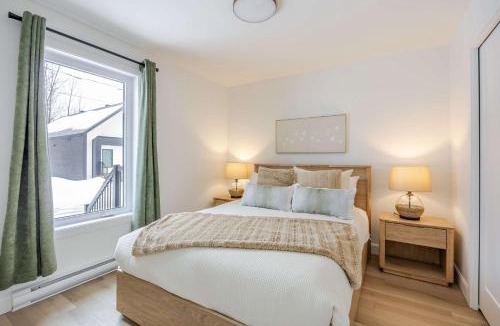Pont-Rouge Ski Chalet | OM de Portneuf Spa prive Chalet moderne Nature