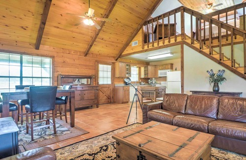 Carmine Cabin | On Farm: Rustic Carmine Log Cabin w/Porch!