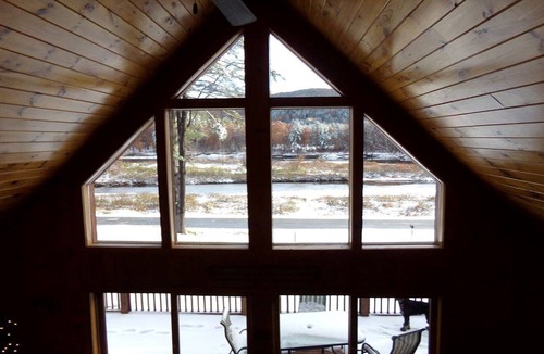 Town of Benson House | ON THE RIVER/ADK A Frame 2 Bedroom WITH full kitchen.