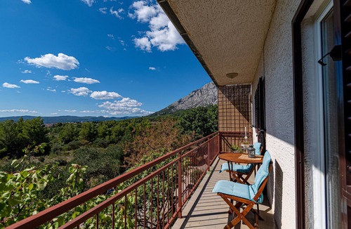 Stankovici Apartment | One bedroom apartment with balcony and sea view Orebić, Pelješac (A-10178-b)