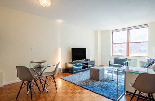 Hoboken Apartment | One Bedroom in Waterfront Building with NYC Views