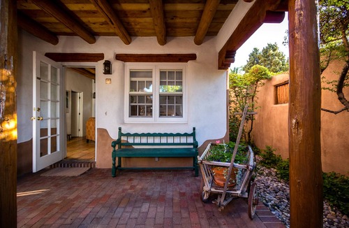 Northeast Santa Fe House | One Bedroom, Two Bath, Sunset Views & Kiva Fireplaces. Walk Downtown!