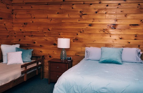 Blodgett Mills Cabin | One room cabin with bathroom