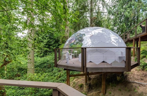 Silver Lake House | Opal Dome · Spacious Stay w/AC, Hot Tub & Sauna