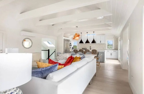 Madaket House | Open floor plan home with multiple decks