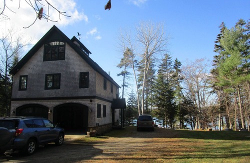 South Bristol House | Open Plan Shorefront Home With Dock And Sunsets