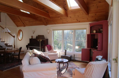 South Bristol House | Open Plan Shorefront Home With Dock And Sunsets