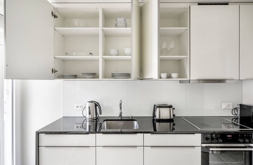 Sihlfeld Apartment | Open Wiedikon 1BR w/Private W/D, near Shops, by Blueground