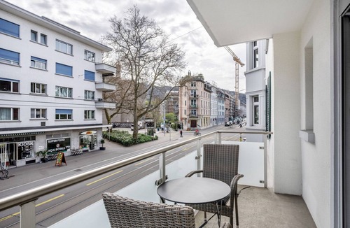 Sihlfeld Apartment | Open Wiedikon 1BR w/Private W/D, near Shops, by Blueground