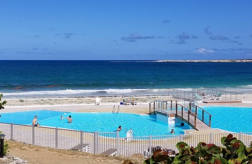 Orient Bay Apartment | Orient Bay Beach Studio, Full Ocean View, Balcony, King Bed, Sofa, Kitchen