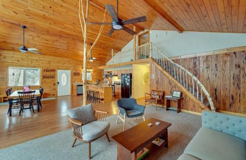 Oswegatchie House | Oswegatchie River Cabin with Kayaks and Fire Pit!