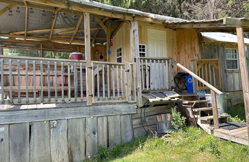Unadilla Cabin | Our Rustic off grid Serenity Camp is 190 sq ft and 2300 feet through the woods.