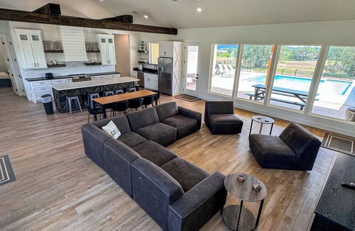 Sabinal House | Out of Bounds, pool, Frio River, sleeps 24