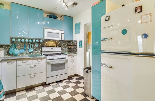 Albuquerque House | Outdoor Bar & Large Pool: Retro ABQ Retreat!