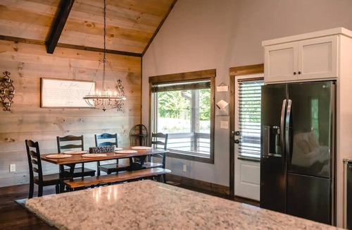 Morganton Cabin | Outdoor Barrel Sauna, Hot Tub, Fire Pit, 2 Full Kitchens,