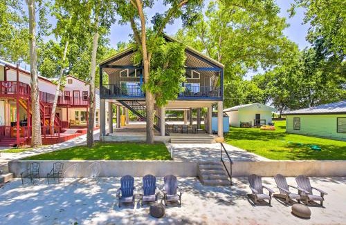 McQueeney House | Outdoor Entertainment Space: Home in McQueeney