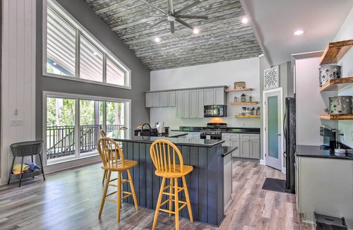 McQueeney House | Outdoor Entertainment Space: Home in McQueeney
