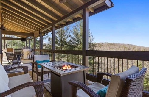 Blue Ridge House | Outdoor living in a modern mountain home.
