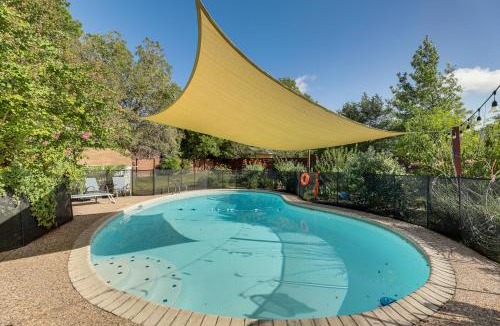 University Hills House | Outdoor Pool & Fire Pit: Modern Austin Home