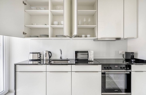 Sihlfeld Apartment | Outstanding Wiedikon 1BR w/Private W/D, near Shops, by Blueground
