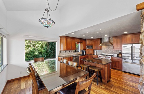 Winchester Bay House | Overlook the Winchester Bay Harbor from the spacious 3rd Level!