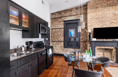 Ansonborough Apartment | Overlooking King Street, Steam Shower, + Parking Included