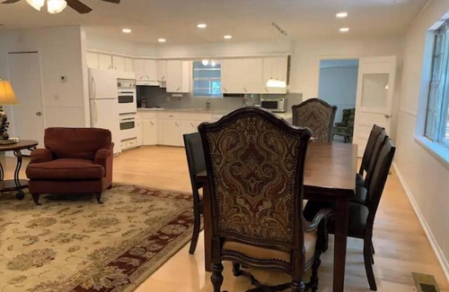 Hoyt House | Owl Hoot Lake Retreat- Dock, beach & wooded spring/summer haven!