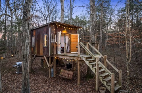 Mount Juliet Cabin | Owl`s House: Peaceful Treehouse | Firepit + Grill*Pet Friendly!