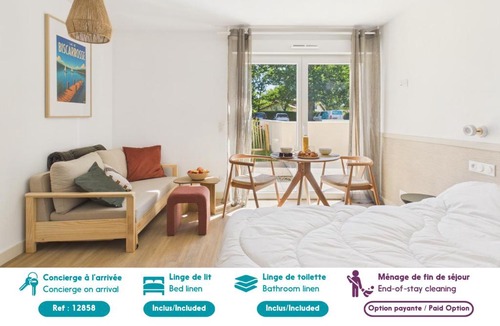 Biscarrosse Apartment | Padang Padang - studio pour 3 - piscine commune