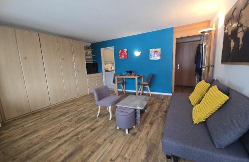Leukerbad Apartment | Panorama 20, Grosses Studio, Nahe Ski-Pisten, Parkplatz