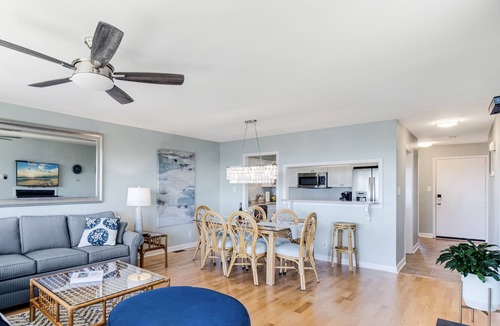 Caswell Beach Condo | Panoramic Oceanviews, Expansive Deck, 2 Pools, Golf!