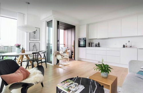 Vesterbro Apartment | Panoramic view from 10th floor in Carlsberg City
