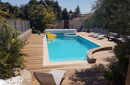 Saint-Marcel-d'Aredeche House | PARADIZ'HOTES whole house 12 pers with heated pool
