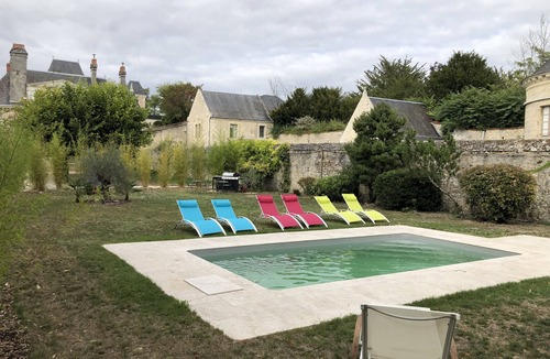 Azay-le-Rideau House | Park Cottage 5* pool terrace - Domaine Plessis Gallu Azay-le-Rideau Loire Valley