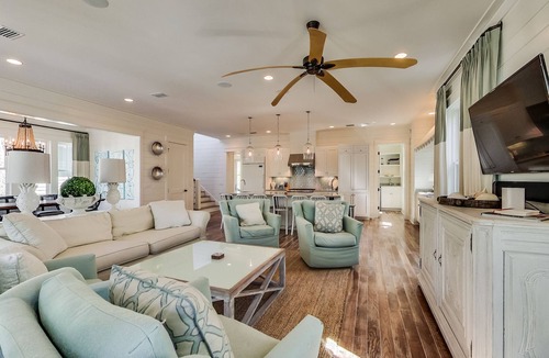 Watercolor House | Park District! Shuffleboard! Cornhole Boards! LSV!