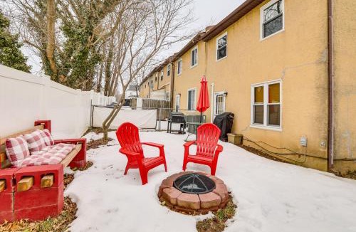 Willow Grove House | Patio and Fire Pit Central Willow Grove Home