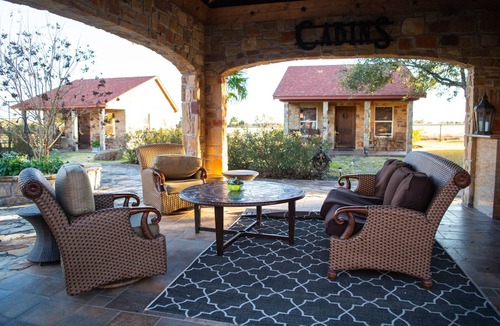 Brenham Cabin | Patio cottage at Rockin' Star Ranch