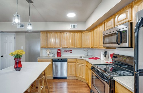 Willow Grove House | Patio + Fire Pit: Central Willow Grove Home