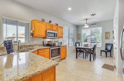 Fletcher Heights House | Patio + Fire Pit: Peoria Getaway Near Golfing!