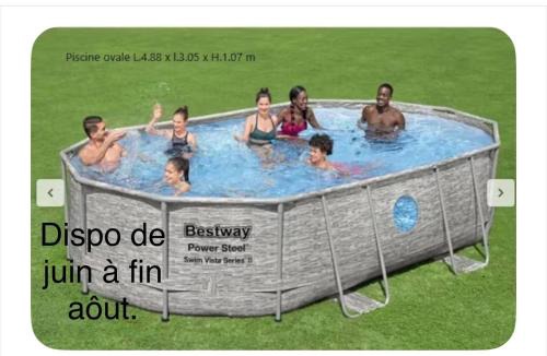 Lavardac House | pavillon neuf terrasse piscine 6 pers centre équestre, château la Hitte