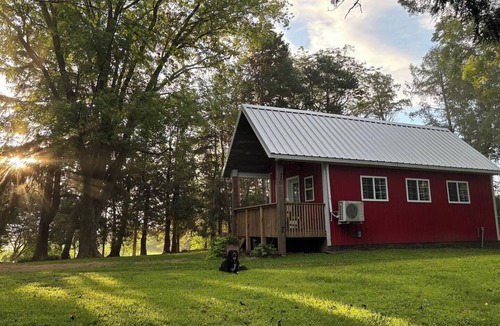 Eleroy Cabin | Peace & Simplicity in a Little Red Cabin on the Farm