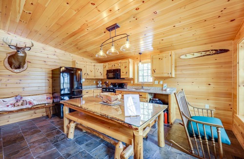 Bradford Cabin | Peaceful Bradford Cabin w/Pond & Covered Deck!