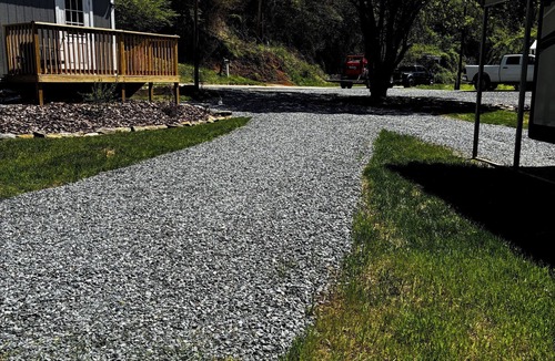 Lackey Hill RV Rental | Peaceful creekfront campsite on Deep Creek in Bryson City.
